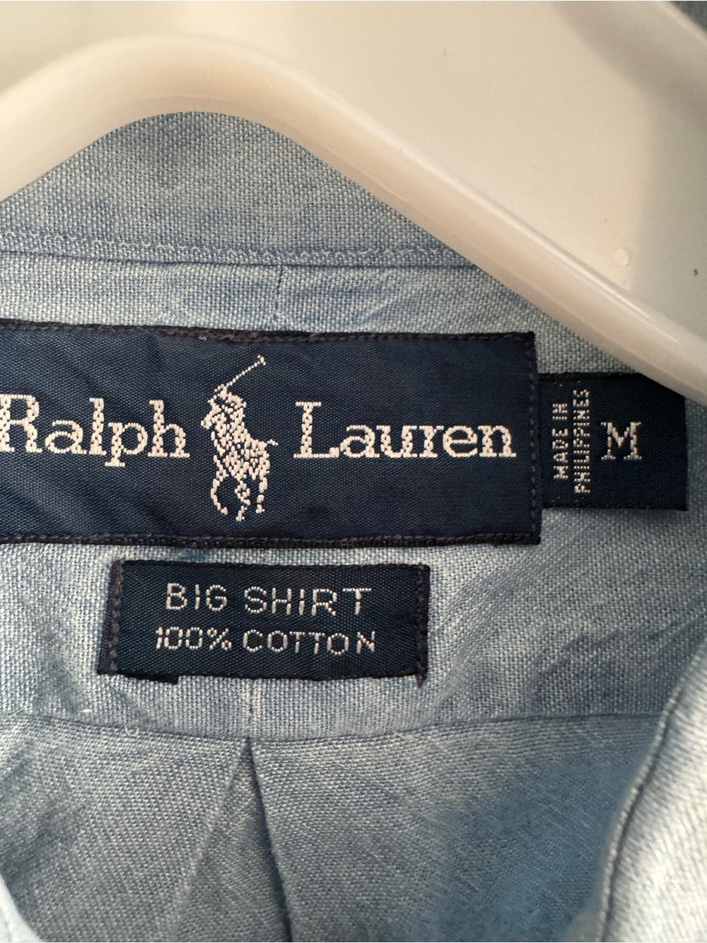 VINTAGE 90s Ralph Lauren "Big Shirt" button-down made from 100% cotton - Picture 6 of 7